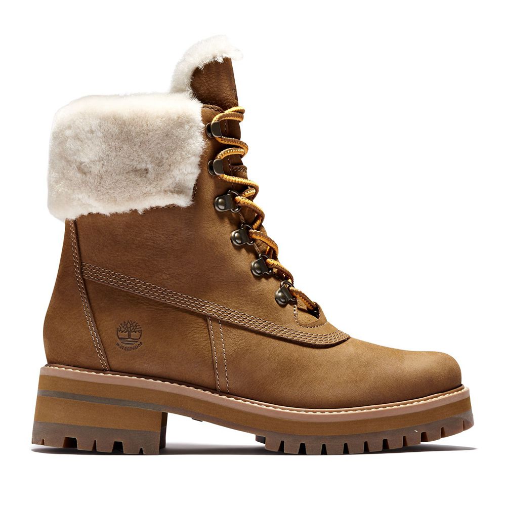 Botas 6-Inch Timberland Argentina Mujer - 6-Inch Courmayer Valley Waterproof Shearling - Marrones -